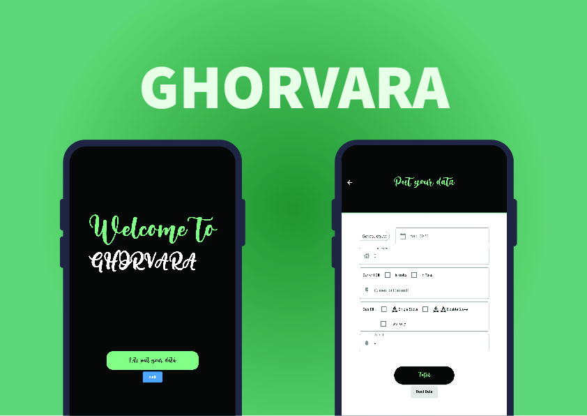 Ghorvara Flutter mobile application UI